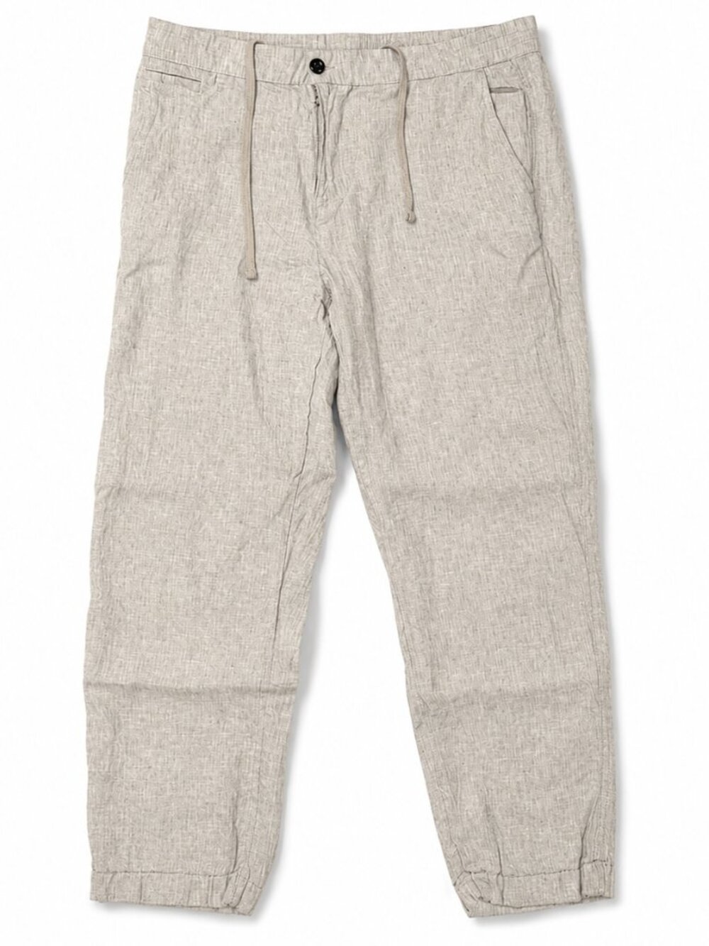 Panama Jack 100% Linen Baggy Drawstring Pants Beige XL